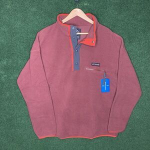 Sz XL Columbia Helvetia ™ II Half Snap Fleece Jacket Red Men’s